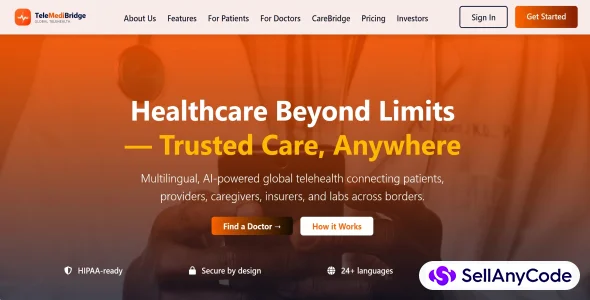 TeleMediBridge Telehealth & Remote Care Management Platform — cover
