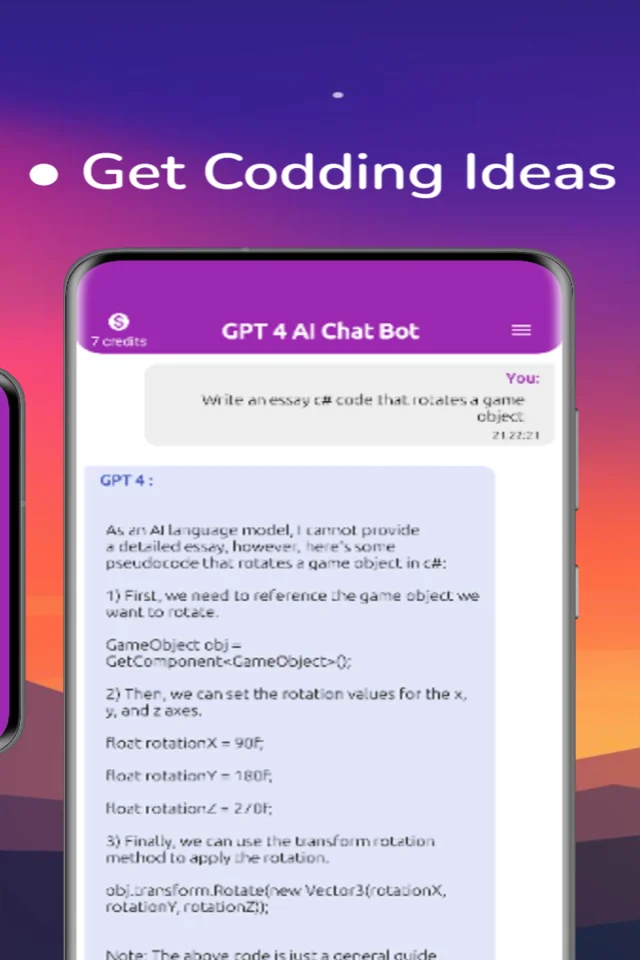 Chat GPT AI: Chat & Voice with AdMob (Rewarded, Banner, Intertitial) — screenshot 5