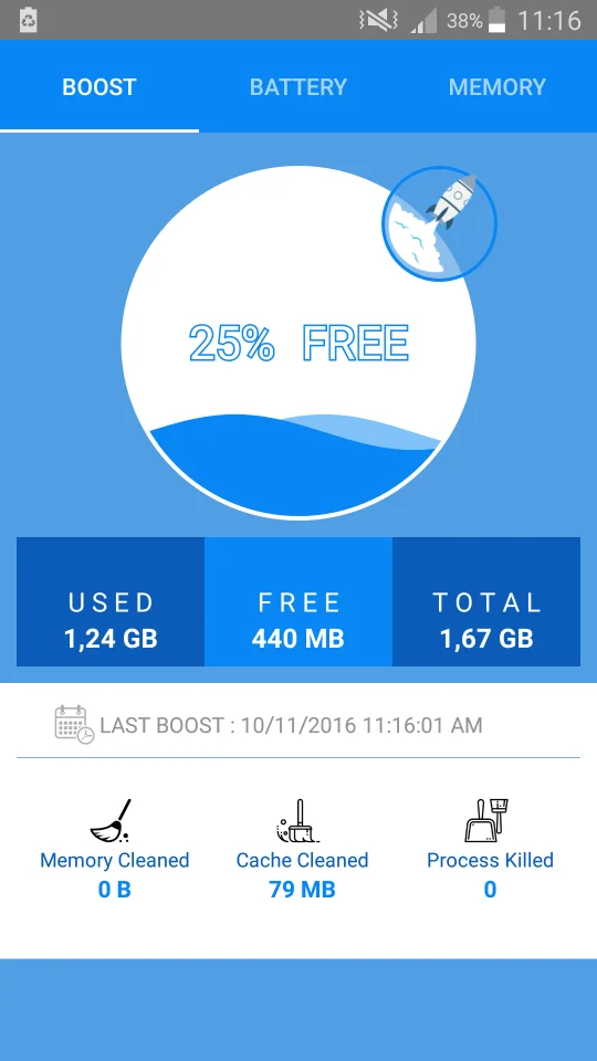 Battery Saver & RAM Booster Pro + AdMob — screenshot 1