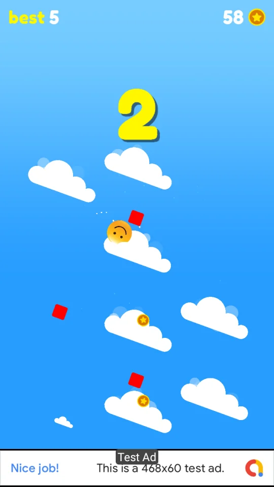 Emoji Sliding Down – Premium Unity Template — screenshot 2