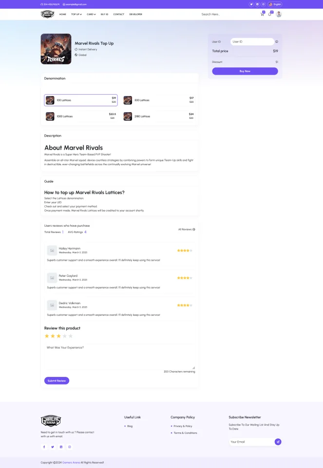 Gamers Arena - Digital Online Game Store, Game Top Up, Voucher & Gamer ID Selling Tools — screenshot 9