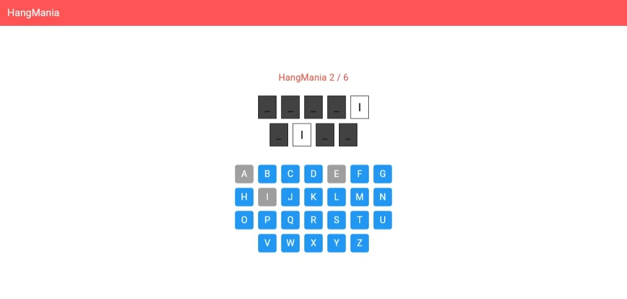 Hangmania - Classic Word Puzzle Game (Flutter + AdMob) — screenshot 3