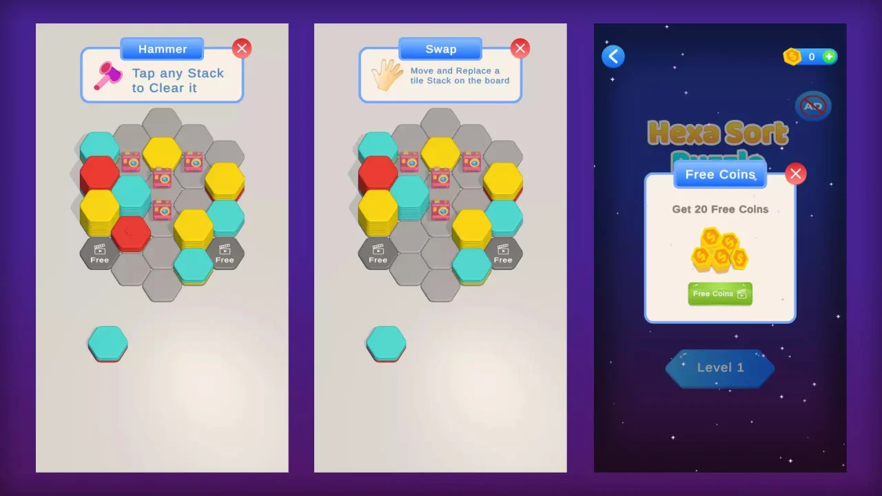 Hexa Sort Puzzle Color Game — screenshot 3