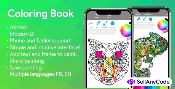 Coloring Book Android with AdMob