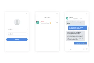 Advance Live Chat support System