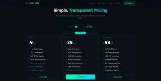 CyberSafe - Dark Cybersecurity & VPN HTML Template