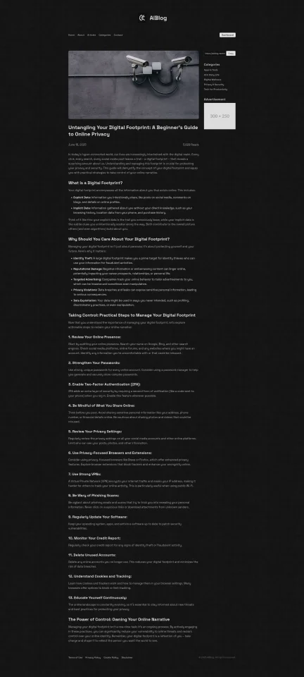AIBlog PHP Script — screenshot 2