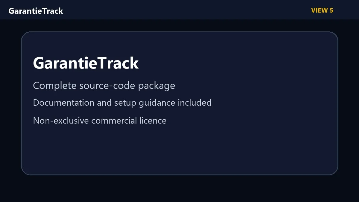GarantieTrack — screenshot 4