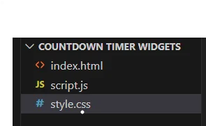 Countdown Timer HTML and JS Script with CSS — screenshot 1