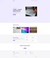 Ethereal Showcase Gallery Template React JS