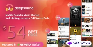 DeepSound Android - Mobile Sound & Music Sharing Platform Mobile Android Application
