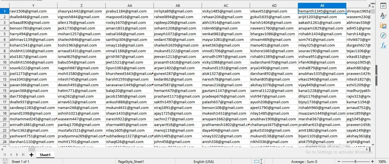 India Verified Email List — screenshot 3