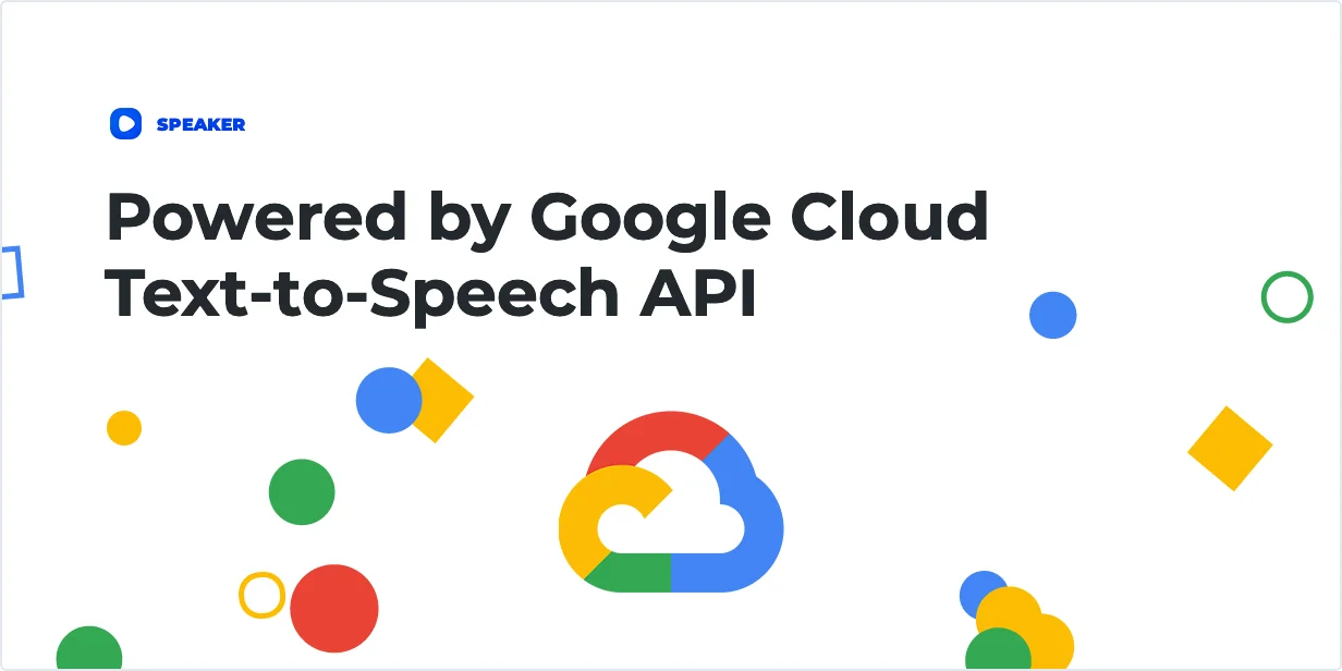 Speaker – Page to Speech Plugin for WordPress — screenshot 1