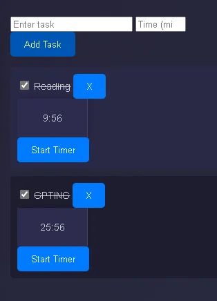 Business Model Canvas with Timer Task — screenshot 2