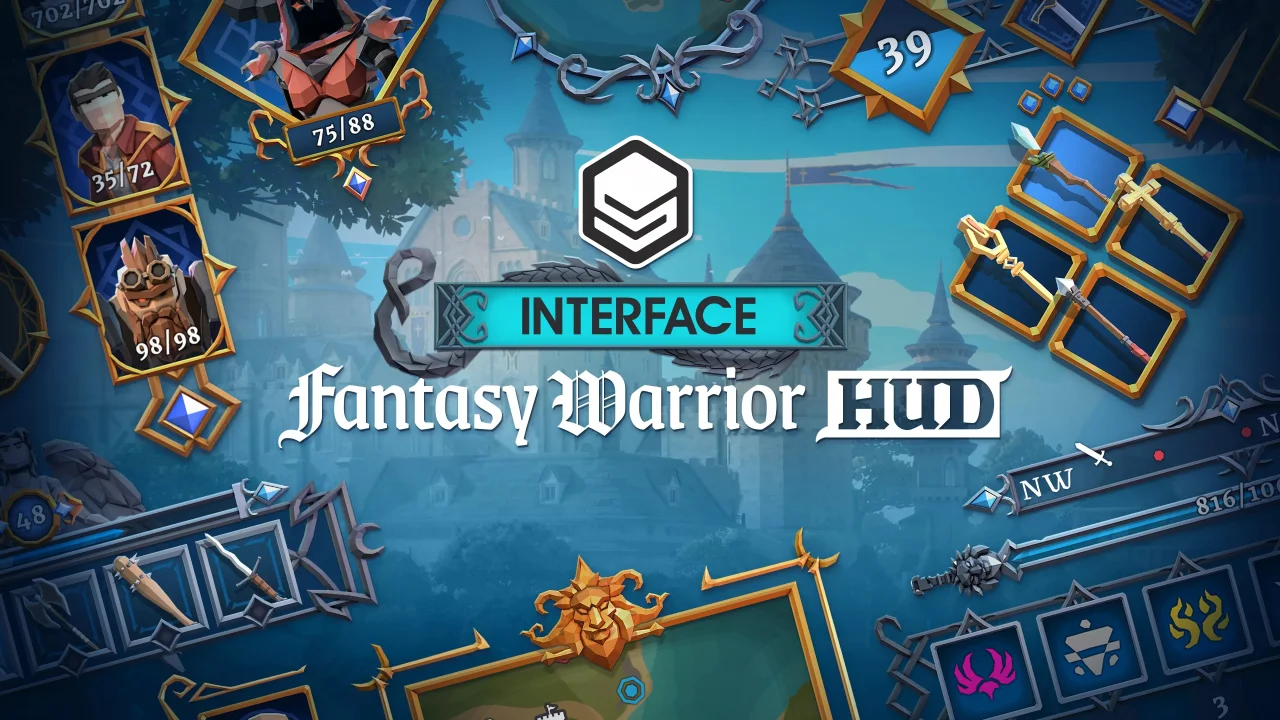 Fantasy Warrior HUD - Synty INTERFACE - GUI — screenshot 1