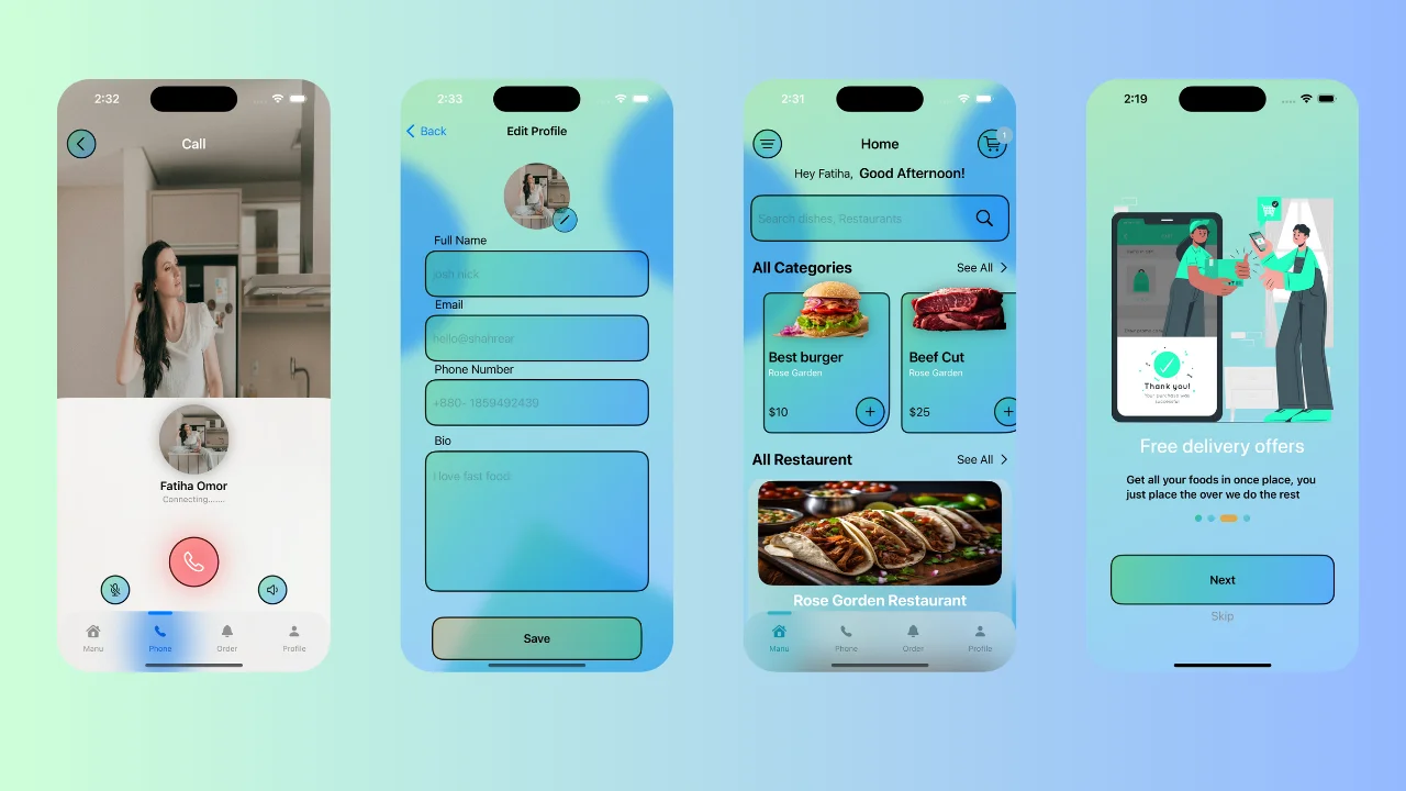 Food Delivery Native iOS App UI Template 2025 — screenshot 3