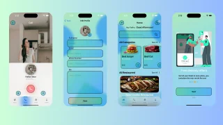 Food Delivery Native iOS App UI Template 2025