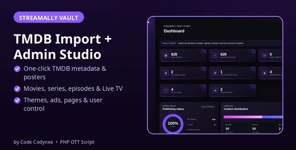 StreamAlly Vault - OTT, Movies, TV Series & Live TV Streaming Platform | PHP Video Streaming Script — screenshot 2