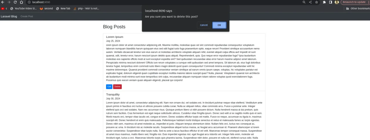 Simple Laravel Livewire Blog — screenshot 5