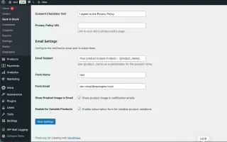 StockAlert Pro - WooCommerce Back in Stock Notifier