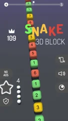 3D Snake vs Block