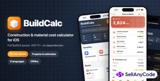 BuildCalc Construction & Material Cost Calculator (iOS SwiftUI)