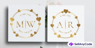 Wedding Heart Logo Templates