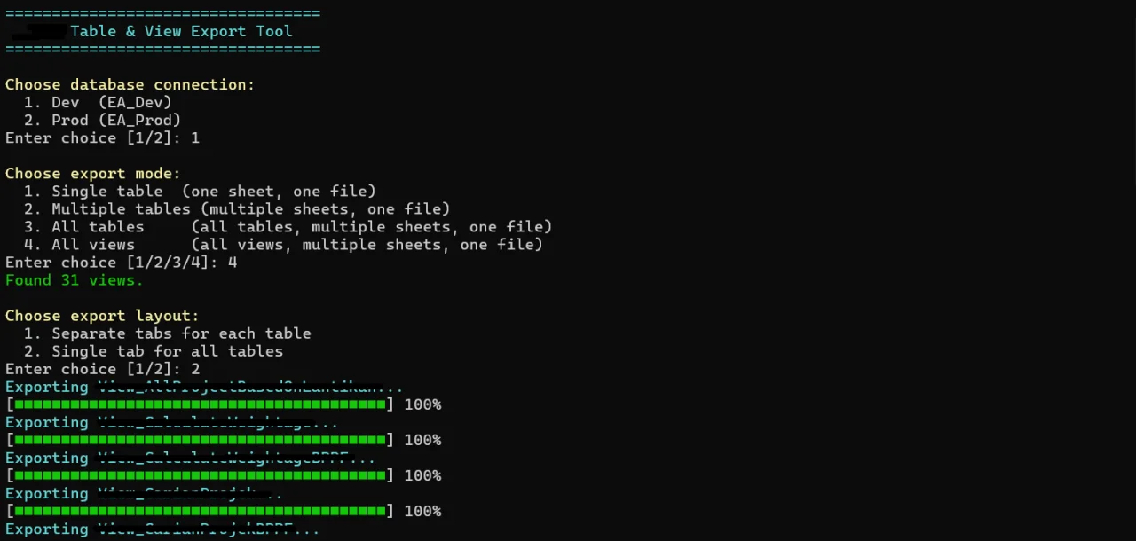 SchemaExportPlus — screenshot 1