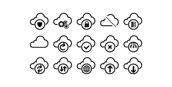 Cloud and Data Infrastructure Icons — screenshot 1