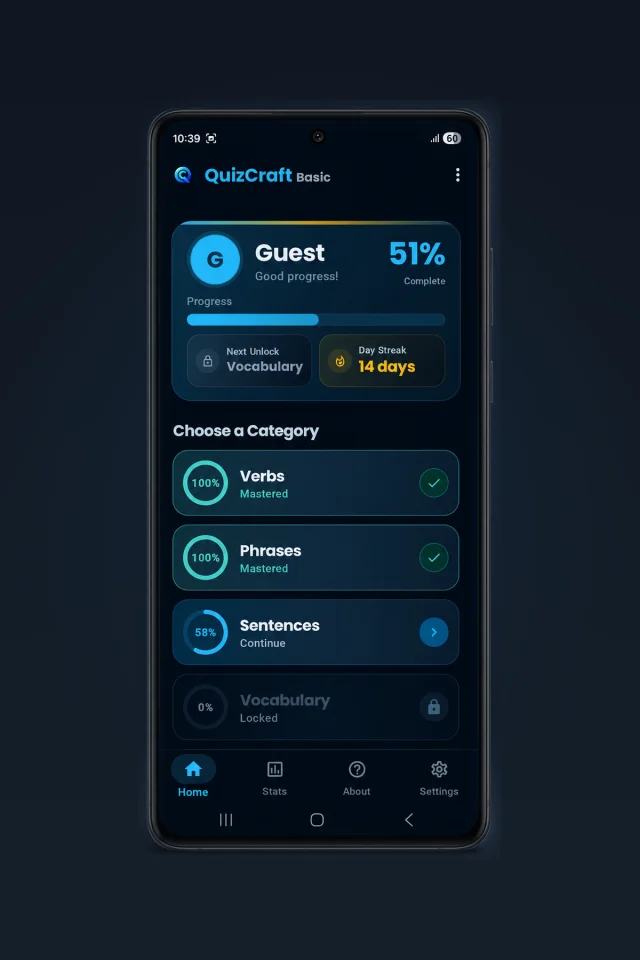 QuizCraft Basic - Android Quiz App Source Code — screenshot 8