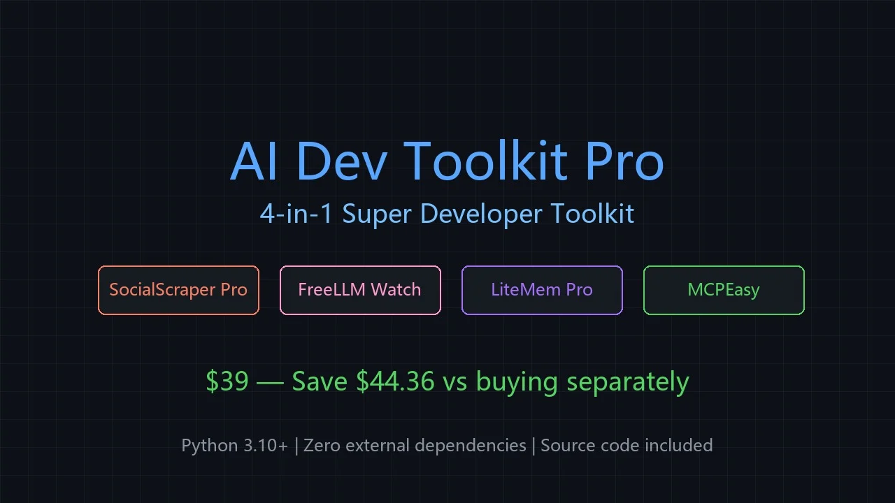 AI Dev Toolkit Pro 4-in-1 Super Developer Toolkit — screenshot 1