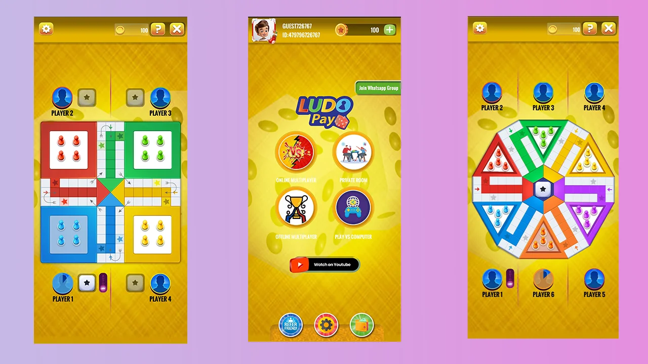 Ludo Pay Online Multiplayer Real Money Game with Extended License — screenshot 1