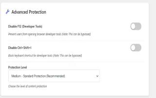 DesheeLabs Content Protection