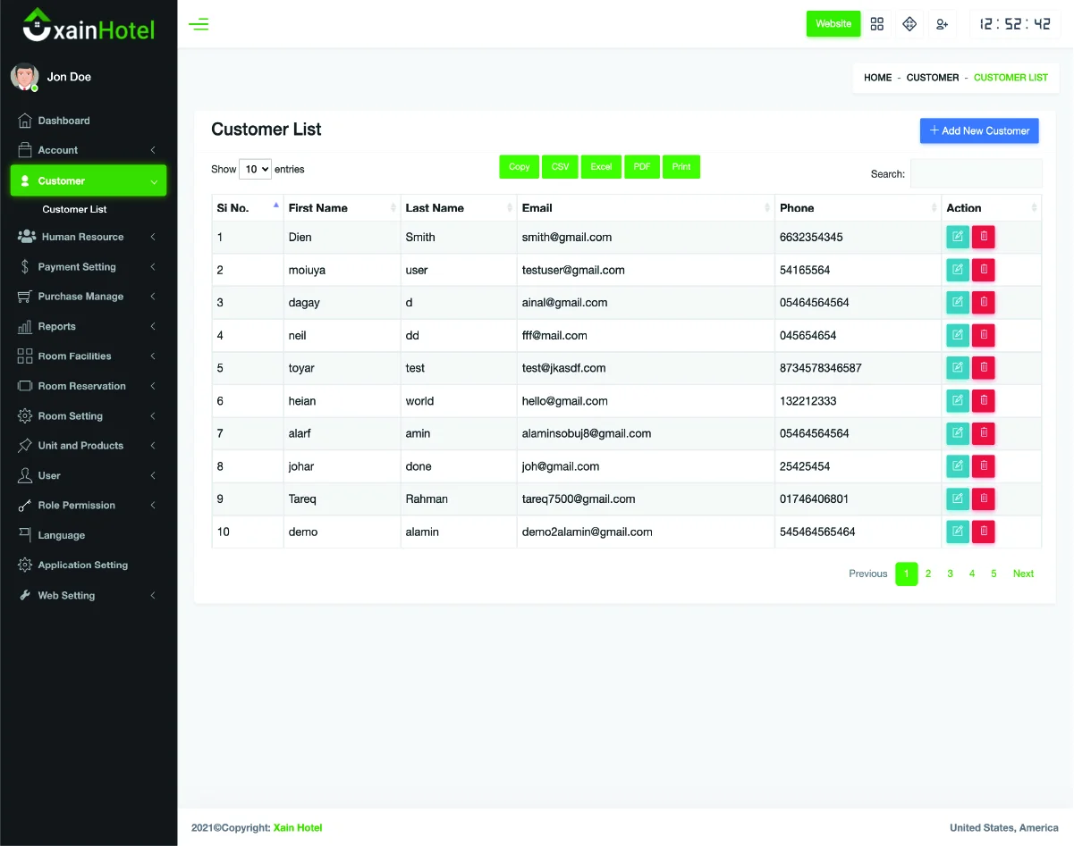 Hotel Management System with Website — screenshot 4
