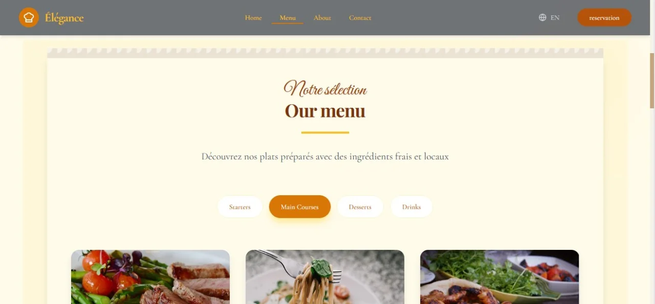 Restaurant Website Template React + Supabase | Modern & Multilingual — screenshot 4