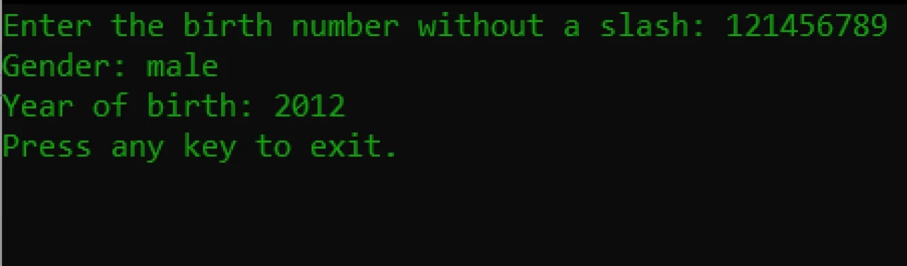 Birth Number — screenshot 3