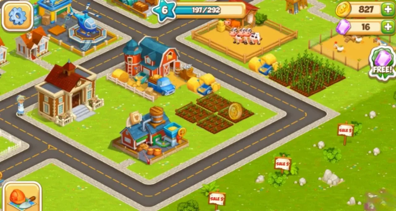 Animated Township 2 | Cartoon City 2 Farming Game — screenshot 1