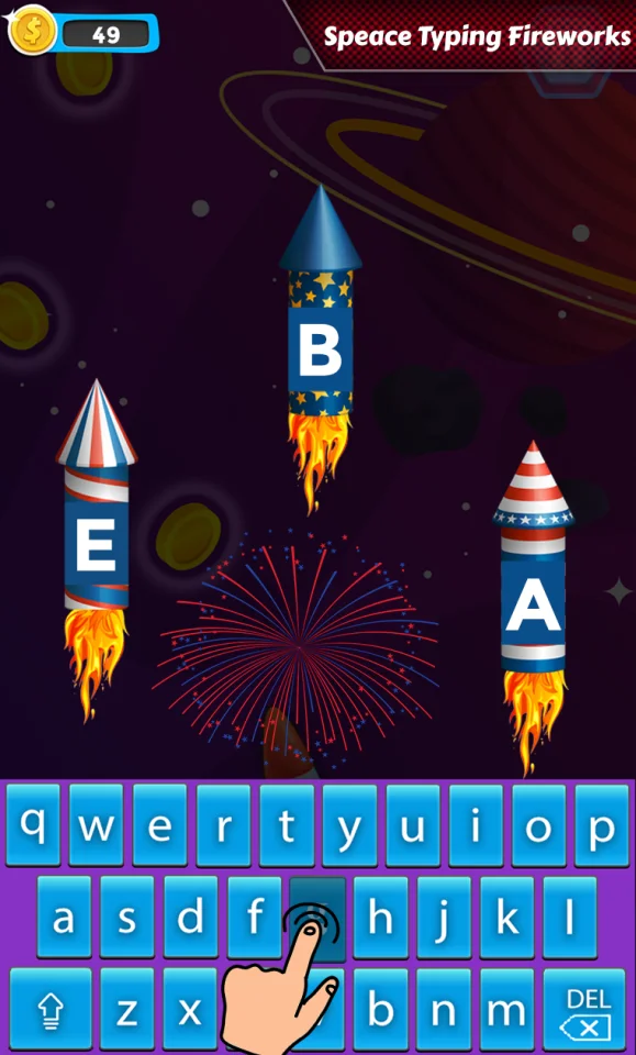 Space Typing: Speed Rocket — screenshot 1