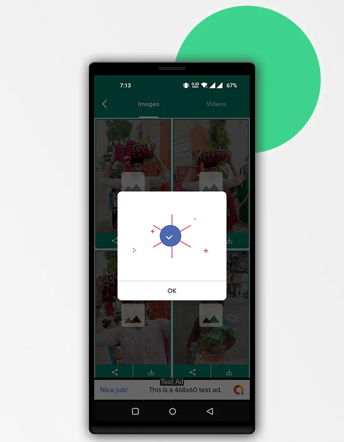 WhatsApp Status Saver Pro 2020 in Direct Message with AdMob Ads — screenshot 9