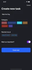 TaskEr - A Powerful Todo iOS App (Swift, iOS 11+)