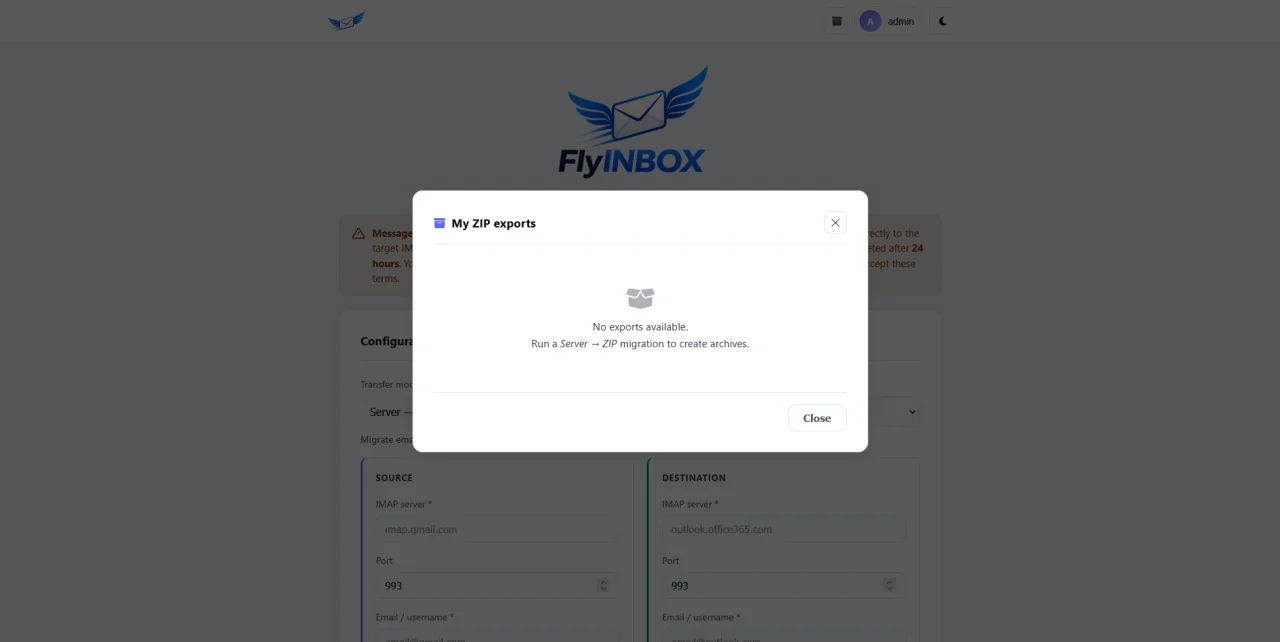 FlyINBOX — screenshot 2