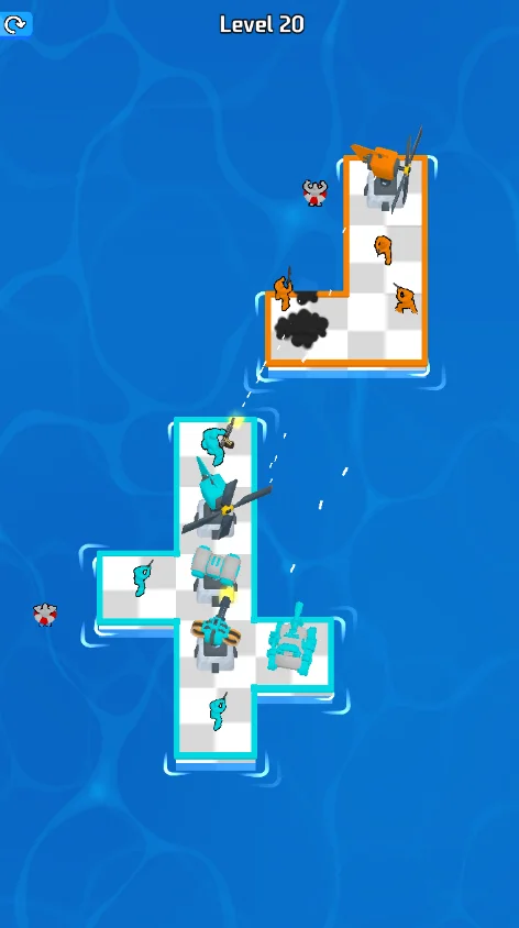 War of Rafts Sea Battle 3D Game Unity Source Cod — screenshot 6