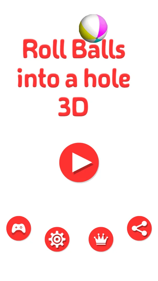 Roll Balls into a Hole 3D — screenshot 1
