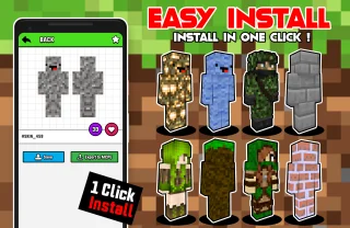 Camouflage Skins for Minecraft with 3D Skin Render