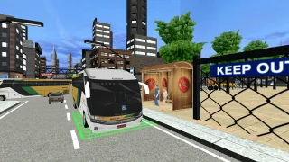 City Coach Bus Passenger Driving: Bus Parking 2021