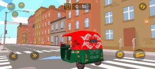 Tuk Tuk Rickshaw Taxi 3D