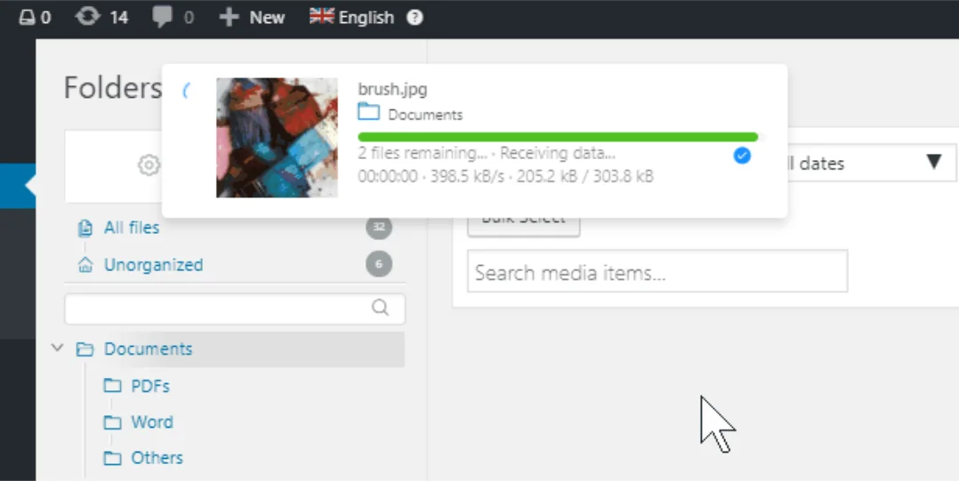 WordPress Real Physical Media: Physical Media Folders & SEO Rewrites — screenshot 1