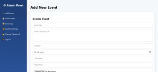 PHP Event Booking System with Admin Panel | Event Ticket Management Script