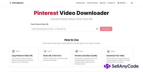 Pinterest Video Downloader