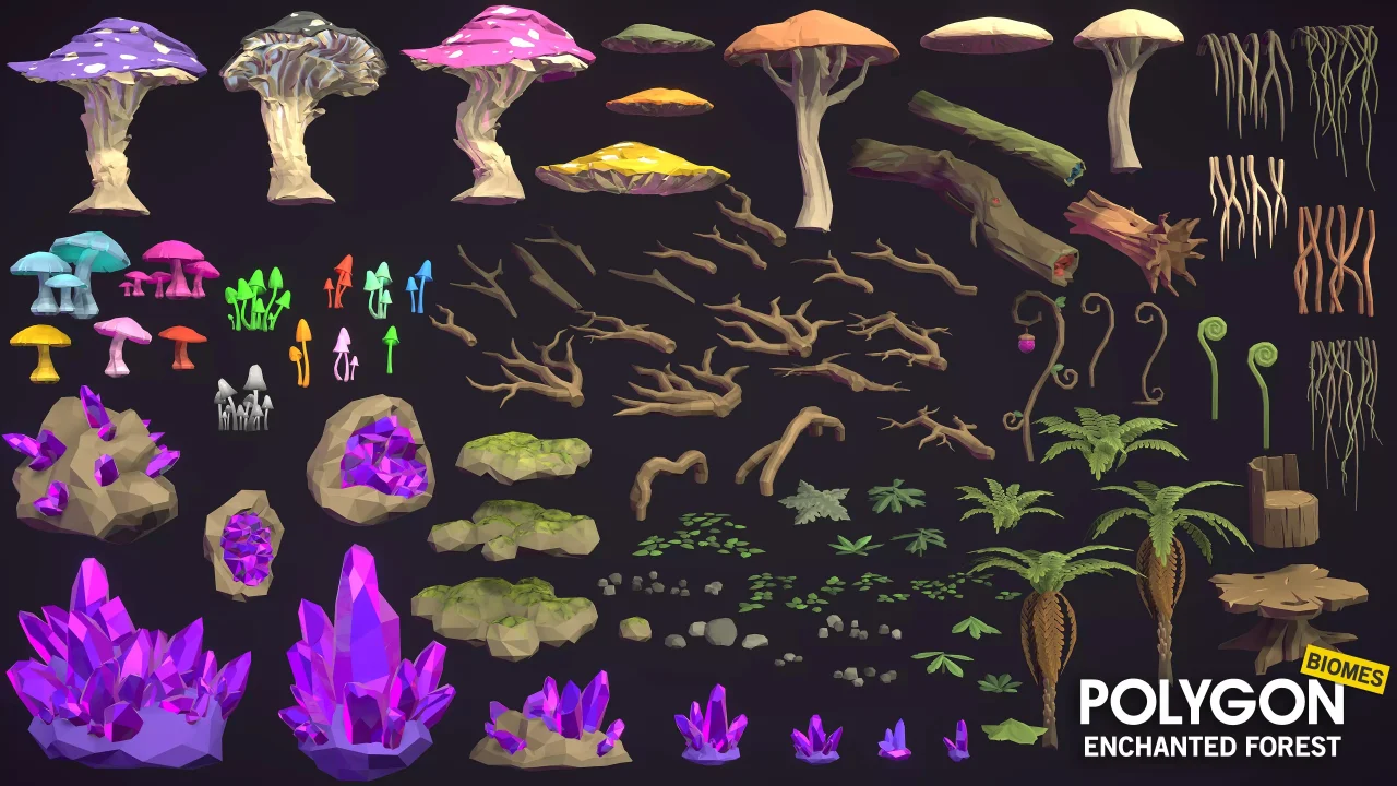 POLYGON - Enchanted Forest - Nature Biomes - 3D Environment Art by Synty — screenshot 10